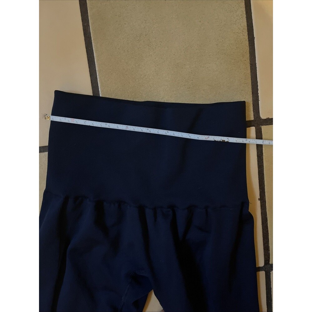 LNDR Chisel Leggings XS Navy 8/8 Compression High Waisted Stretch Fitness HIIT - Picture 5 of 10
